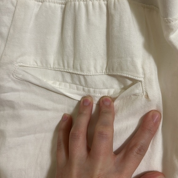 NWT Faherty Arlie White Casual Pants - Picture 4 of 4